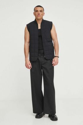 Rains vesta 19410 Vests culoarea negru, de tranzitie