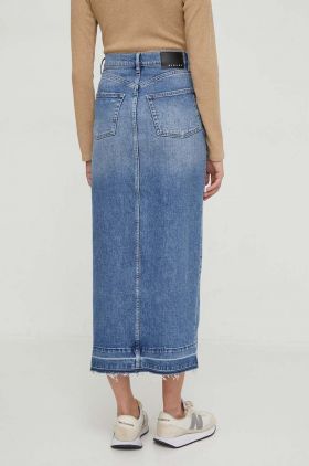 Sisley fusta jeans midi, drept