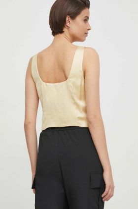 Sisley top femei, culoarea galben