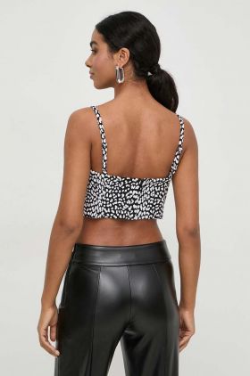 MICHAEL Michael Kors top femei, culoarea negru