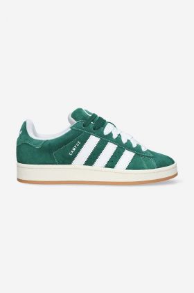 adidas Originals sneakers din piele întoarsă Campus 00s culoarea verde H03472