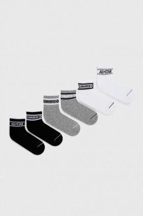 Converse sosete copii 6-pack culoarea gri