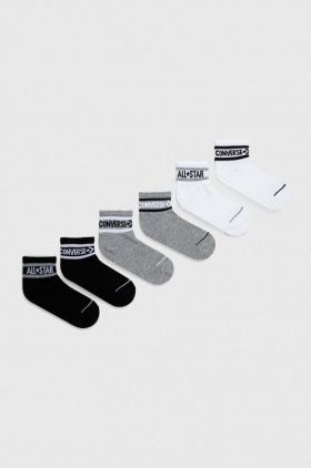 Converse sosete copii 6-pack culoarea gri