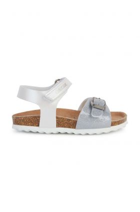 Geox sandale copii SANDAL CHALKI culoarea argintiu