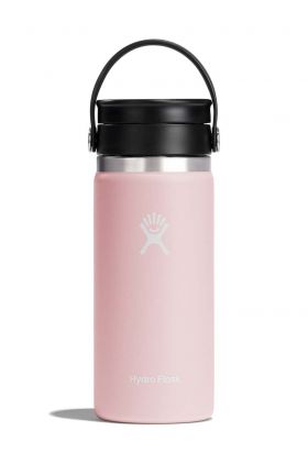 Hydro Flask sticla termica 16 Oz Wide Flex Sip Lid Trillium culoarea roz, W16BCX678