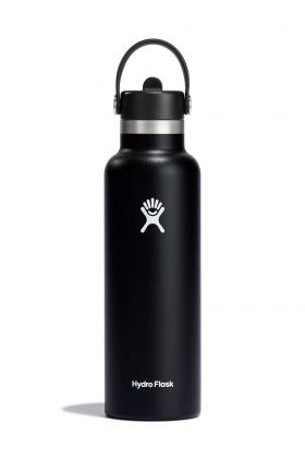 Hydro Flask sticla termica 21 Oz Standard Flex Straw Cap Black culoarea negru, S21FS001