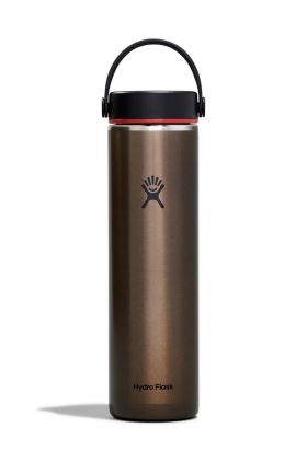 Hydro Flask sticla termica 24 Oz Lightweight Wide Flex Cap B Obsidian culoarea maro, LW24LWB080