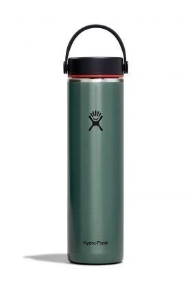 Hydro Flask sticla termica 24 Oz Lightweight Wide Flex Cap B Serpentine culoarea verde, LW24LWB091