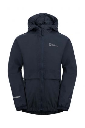 Jack Wolfskin geaca de ploaie copii RAINY DAYS culoarea albastru marin