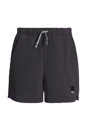 Jack Wolfskin pantaloni scurti copii TEEN SHORTS B culoarea negru