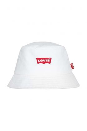 Levi's pălărie din bumbac pentru copii LAN LEVIS BATWING BUCKET CAP culoarea bej, bumbac