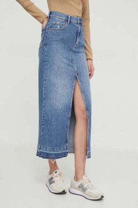 Sisley fusta jeans midi, drept