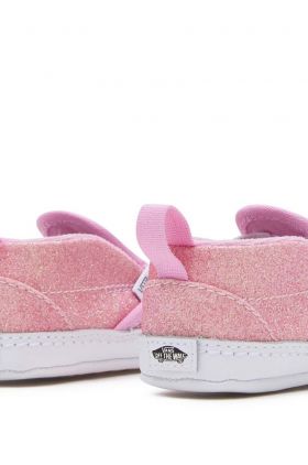 Vans tenisi copii Slip-On V Crib culoarea roz