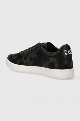 EA7 Emporio Armani sneakers din piele culoarea negru