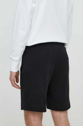 BOSS Orange pantaloni scurți din bumbac culoarea negru, melanj 50511726