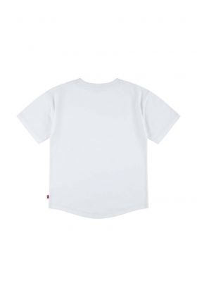 Levi's tricou copii culoarea alb, cu imprimeu