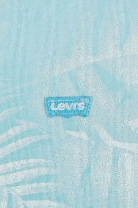 Levi's tricou copii culoarea turcoaz, modelator