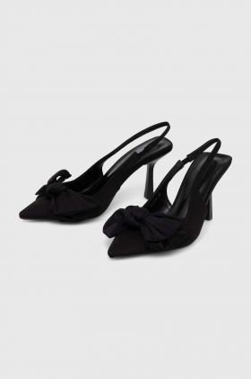 Answear Lab pantofi cu toc culoarea negru