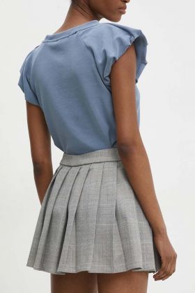 Answear Lab fusta culoarea gri, mini, evazati