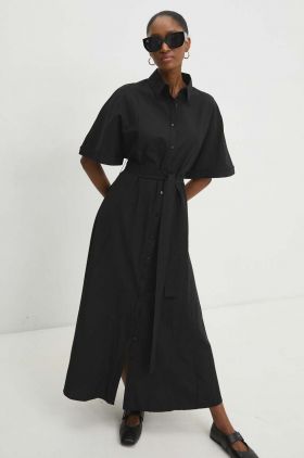 Answear Lab rochie culoarea negru, maxi, evazati