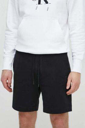 BOSS Orange pantaloni scurți din bumbac culoarea negru, melanj 50511726