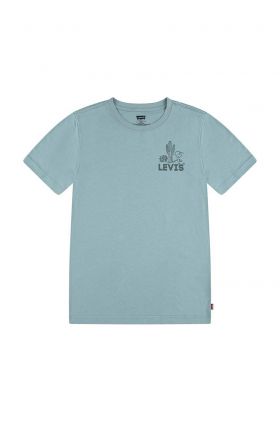 Levi's tricou de bumbac pentru copii culoarea verde, cu imprimeu