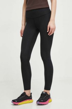 New Balance colanti femei, culoarea negru, neted