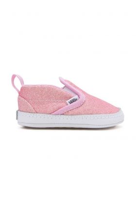 Vans tenisi copii Slip-On V Crib culoarea roz