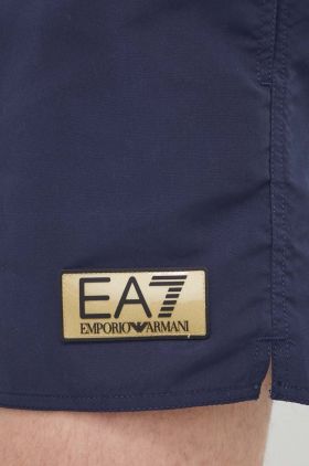 EA7 Emporio Armani pantaloni scurti de baie culoarea albastru marin