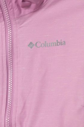 Columbia geaca copii Rainy Trails Fleece culoarea roz