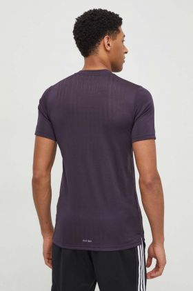 adidas Performance tricou de antrenament HIIT culoarea violet, uni IL7131