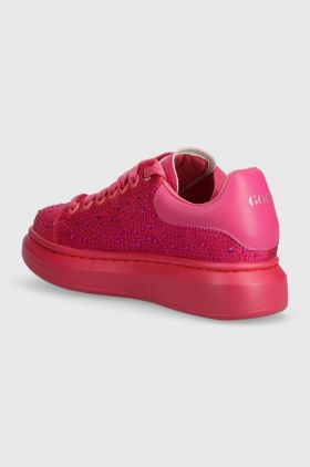 GOE sneakers din piele intoarsă culoarea roz