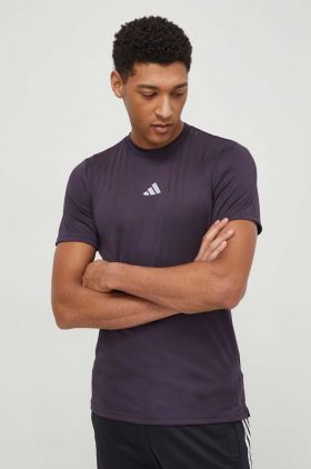 adidas Performance tricou de antrenament HIIT culoarea violet, uni IL7131