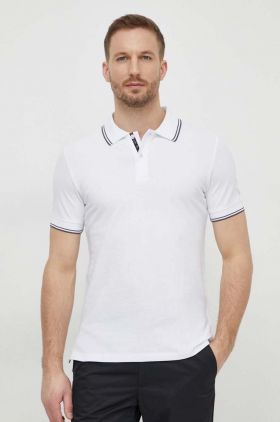 Geox tricou polo M4510R-T3088 M POLO barbati, culoarea alb, neted