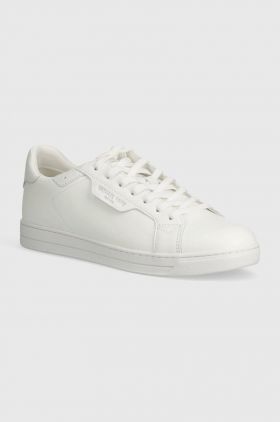 Michael Kors sneakers din piele Keating Lace Up culoarea alb, 42S4KEFS1L