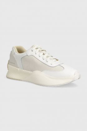 Sorel sneakers din piele ONA BLVD CLASSIC WP culoarea alb, 2083081125
