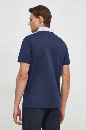 Michael Kors tricou polo barbati, culoarea albastru marin, neted