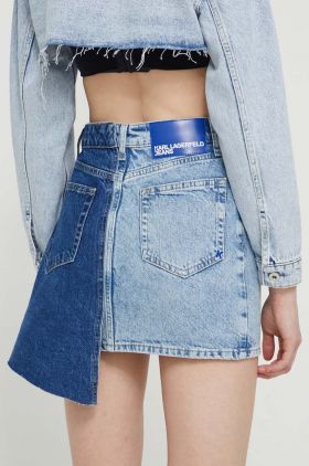 Karl Lagerfeld Jeans fusta jeans mini, evazati