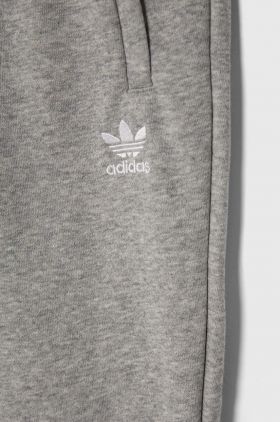 adidas Originals pantaloni de trening pentru copii culoarea gri, melanj