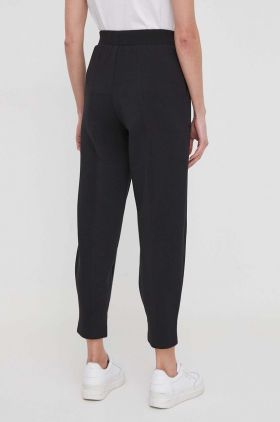 Sisley pantaloni de trening culoarea negru, neted