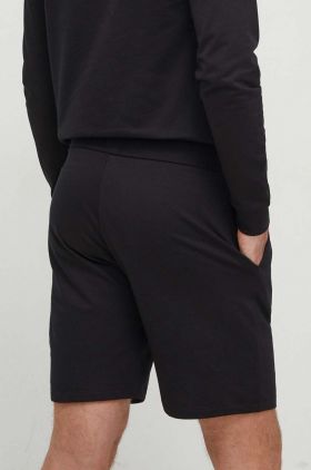 BOSS pantaloni scurți din bumbac culoarea negru, melanj 50515162