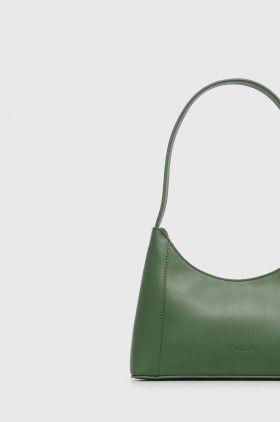 Furla poseta de piele culoarea verde