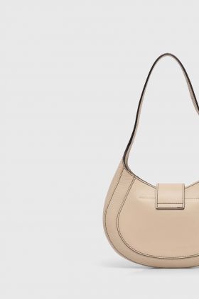 Furla poseta de piele culoarea bej