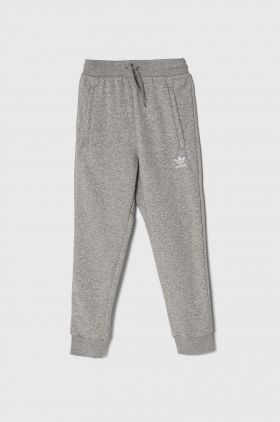 adidas Originals pantaloni de trening pentru copii culoarea gri, melanj