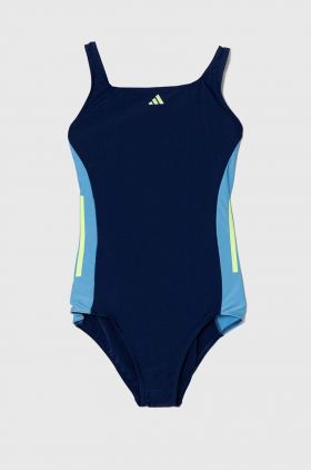 adidas Performance costum de baie dintr-o bucată pentru copii culoarea albastru marin