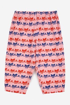 Bobo Choses pantaloni de bumbac pentru copii culoarea roz, modelator