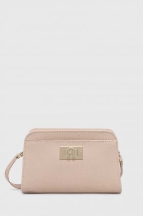 Furla poseta de piele culoarea bej