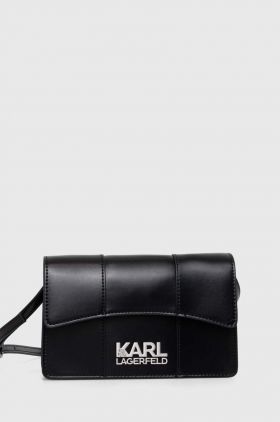 Karl Lagerfeld poseta culoarea negru