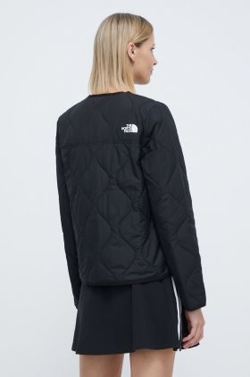 The North Face geaca femei, culoarea negru, de tranzitie