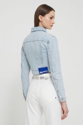 Karl Lagerfeld Jeans geaca jeans femei, de tranzitie